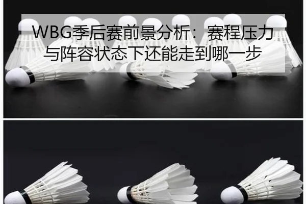 WBG季后赛前景分析：赛程压力与阵容状态下还能走到哪一步